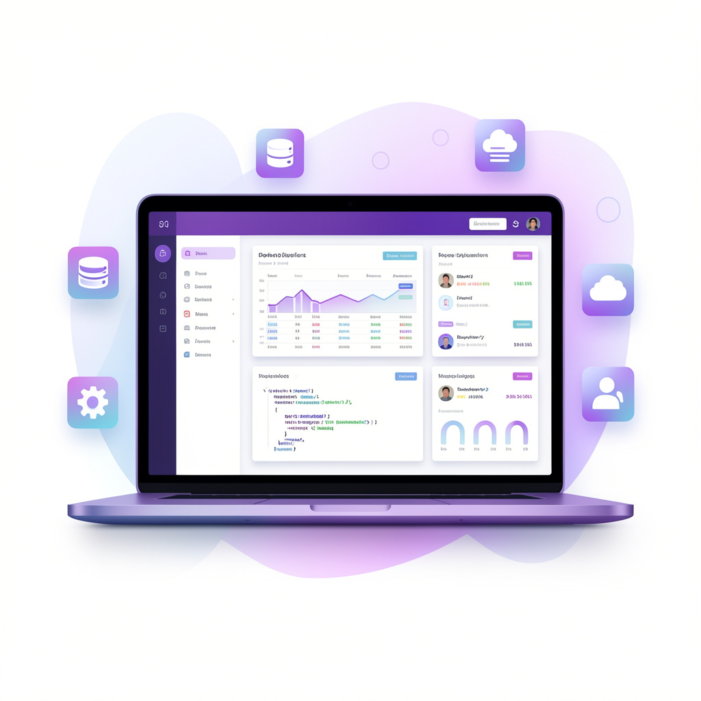 Home create a modern saasstyle illustration representin